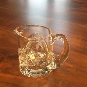 Mini creamer. Waterford?  Not sure.